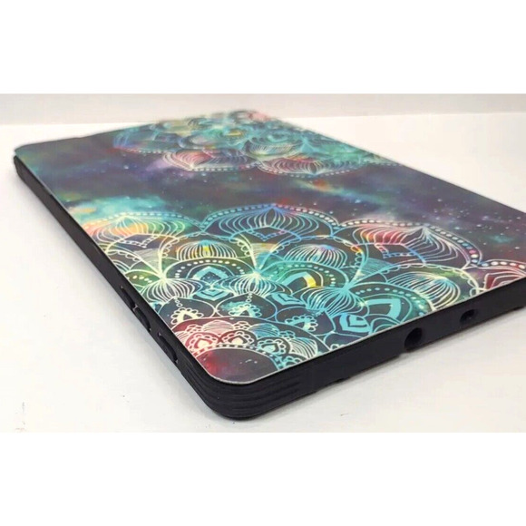 ZHK Galaxy Tab 10.0 Plus Folio Case Fold out Stand, Mandala Pattern, Magnets - Picture 8 of 9